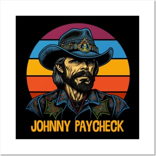 Johnny Paycheck / Retro Style Fan Design Posters and Art